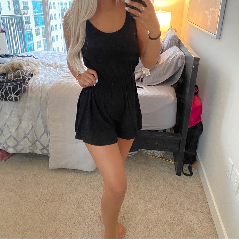 NWOT black romper/dress